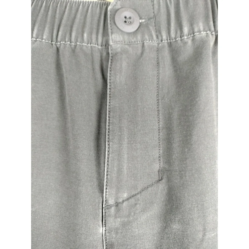 Huk Next Level Fishing Pants Boys Youth Large YL Gray Elastic Waist Stretch Sun